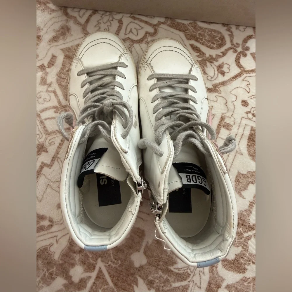Women's Golden Goose Classic Slide High Top Sneakers - Picture 9 of 16